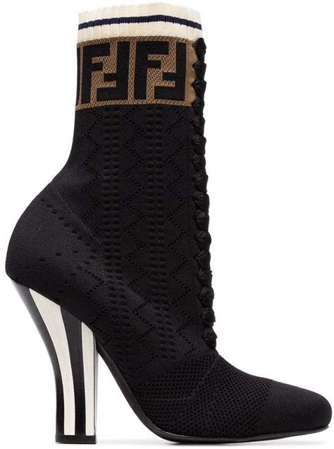 women fendi sock boots|Fendi sock boots heels.